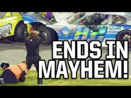Drivers get out of their race cars during an altercation at the track | Things You Missed