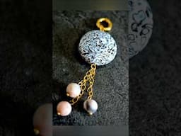 Quick & Beautiful Mini Tutorial: Stunning Polymer Clay Pendant #shorts