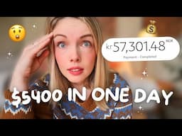The secret behind my $5400 day (how I did it and how you can too) 💭