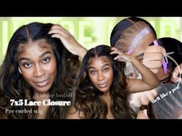 How To Install A 7x5 Closure Wig : BALD CAP METHOD |AFFORDABLE Balayage Body Wave HD Wig! UNICE HAIR