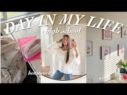REALISTIC DAY IN MY LIFE *senior in high school* | practice, studying, + stress