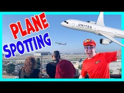 Plane Spotting with Matty Crayon at LAX | Planes for kids | Airplanes for kids