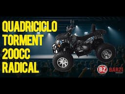 QUADRICICLO 200C TORMENT RADICAL LED FREIO DISCO PARTIDA ELÉTRICA PAINEL DIGITAL BARZI MOTORS NF 697