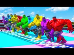 TEAM HULK COLORS Running Challenge (Funny Contest) - GTA V Mods #1125