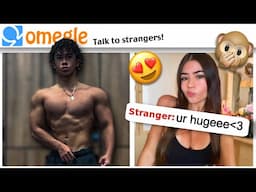 BODYBUILDER FLEXING RIZZ ON NEW OMEGLE