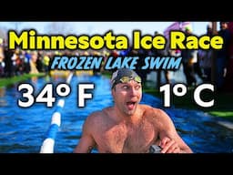 CRAZY ICE SWIMMING RACE | Olympian Cody Miller Sets Records in Freezing Water