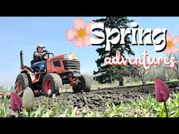 Spring Is Finally Here! Garden work | Mowing and Fixing things