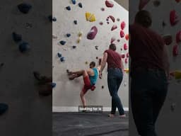 How does blind climber Jesse route-read? 🔎 #LatticeTraining #WeTrainClimbers #ClimbingTraining