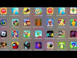 Bowmasters,StickWar Legacy,Hantu Tung Tung,Brainrot Chase Monster,Free Fire,Hole.io,Save The Doge...