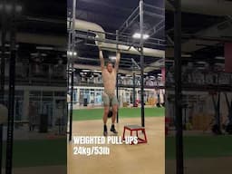5 WEIGHTED PULL-UPS 24kg/53lb