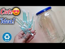 Incredibly Cool Idea I Made With Glass Bottle and Earbuds!♻️🥰 Recycling Idea! Reuse Ideas