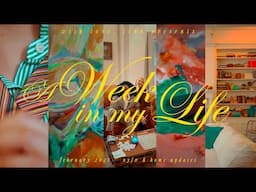 a week in my life // nyfw, home decor, & making art