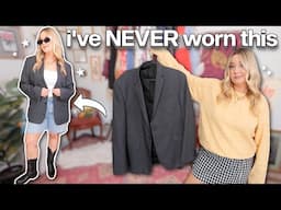 styling clothes i bought but NEVER wear! (actually wearing the clothes in my closet)