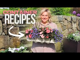 4 Beautiful Summer Containers Using Plant Recipes | Planting Self Watering Planters