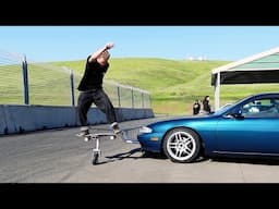 I Brought The Drift Car Rail To The Track! I Love This Thing!