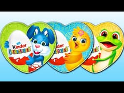 3 ASMR 2025 Easter Hearts Kinder Surprise Inspiring No Talking Video