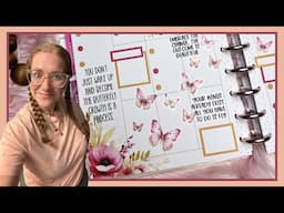 Spring Butterflies Plan with Me in a Classic Happy Planner