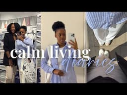 calm living diaries | lots of errands, shopping + girl time, lunch with friends & family | by RJ🩵