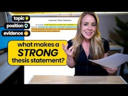 3-Step Method For Crafting a STRONG Thesis Statement | Strong Thesis = Strong Essay