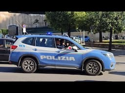 OPERAZIONE ANTIMAFIA PALERMO: 17 auto polizia in sirena