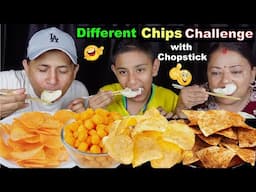 DIFFERENT CHIPS CHALLENGE WITH CHOPSTICKS @BudaBudiVlogs