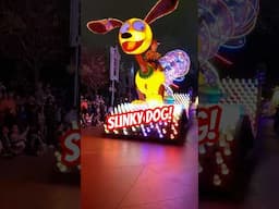 Slinky Dog float in Paint the Night #disneyland #paintthenight #slinkydog #pixar #toystory #parade