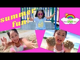 SUMMER FUN 2020 | PLAYING IN THE PARK | SWIMMING | LET'S HAVE SAM FUN