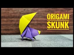 Origami Skunk | Origami Animals | Origami tutorial | Paper craft