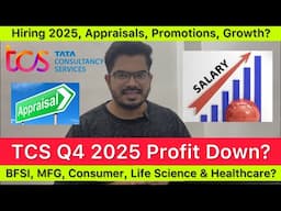 ‼️TCS Q4 Profit Decreased? BFSI Unit growth, Mfg Unit Down? Salary Hike Promotions 2025 #tcs #salary