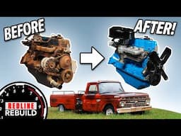 Full restoration! Ford's legendary workhorse engine: the 300 straight-6 | Redline Rebuild time-lapse