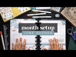 JUNE PLAN WITH ME :: Monthly Agenda Planner Setup