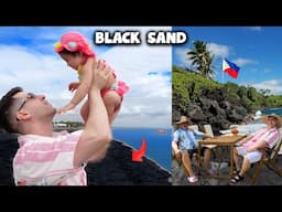 Bakasyon Muna with the Family! 🏝️ Where is this *BLACK SAND* Beach? 🇵🇭