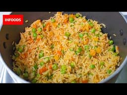 Vegetable Rice Recipe | How to Cook Rice with Vegetables | Infoods