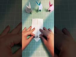 Coelho Dobradura Origami #alinnemarques #origami #dobradura #diy #origamifacil #coelho #pascoa