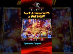 Luck Arrived with a BIG WIN in Tiger and Dragon at Durango casino! #shinobislots #shorts #shortfeed