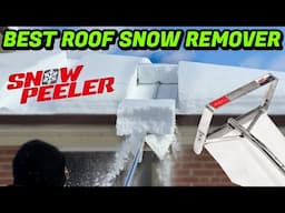 BEST WAY to clean the SNOW of your ROOF