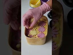 Soap dough and embeds 🌼 🌸 Should I do a tutorial to make soap dough to make embeds? #howto #soap