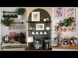 Kitchen Coffee Bar Organization Ideas.Coffee Station Organization Ideas.#kitchen #coffee #decoration