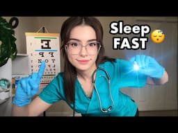 ASMR Nurse Exam in Bed 🩺 Relaxing Cranial Nerve Test for Sleep & Eye, Ear Care😴