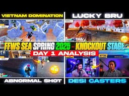 FFWS SEA SPRING 2025 KNOCKOUT STAGE - DAY 1 ANALYSIS | FREE FIRE WORLD SERIES SEA SPRING 2025
