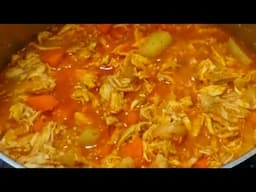 Tinga de pollo con verduras!