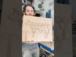 Show me the beef! End grain cutting board with beef inlay. #woodworking #onefinity #cuttingboard