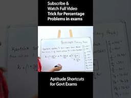 If you can remember few numbers whole percentage concept is easy #shorts