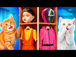 Squid Game Doll in Real Life! Makeover of Homeless Pets!