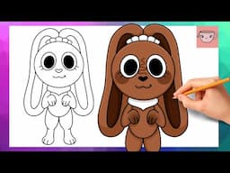 How To Draw Cocoa from Dandy's World | Easy Drawing Tutorial