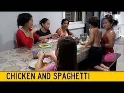 Filipinas Cook Chicken and Spaghetti