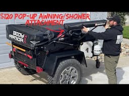Budget Overland Trailer Build Pt:9 DIY Pop-up Awning/Shower Attachment