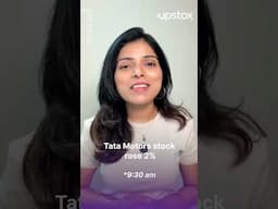 Tata Tech Crashes 6% in a Day | Tata Motors Up 9% in 2 Weeks | Upstox