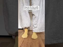 When your cat chewed off the elastic on your sweatpants *EASY FIX*