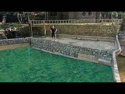 Build a Fish Pond wall: Young man Decided to raise Fish again from the beginning, will not give up